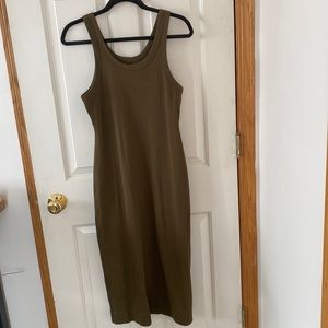 Everlane ribbed tank dress